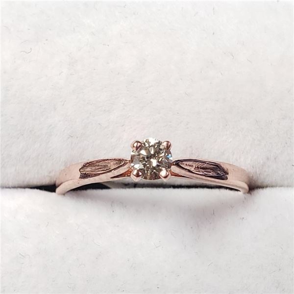 10K Rose Gold Diamond (0.2Ct,I1,G) Ring (~Size 6) $1430