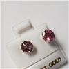 Image 2 : 10K White Gold Tourmaline(1.5ct) Earrings (~Size )(Ring is resizable for $40) (~length inches), Made