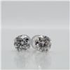 Image 1 : 10K White Gold White Moissanite(1.52ct) Earrings $1110.00
