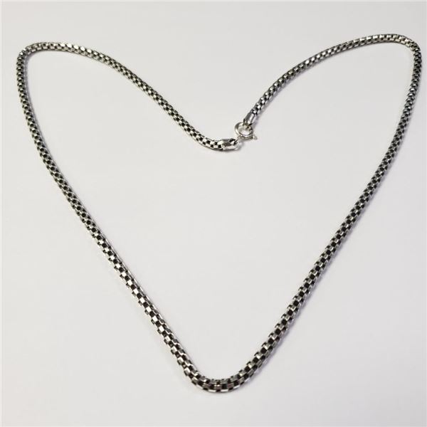 Silver 12.4G 19" Necklace (~Size )(Ring is resizable for $40) (~length 19"inches), Suggested Retail 