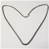 Image 1 : Silver 12.4G 19" Necklace (~Size )(Ring is resizable for $40) (~length 19"inches), Suggested Retail 