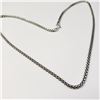 Image 2 : Silver 12.4G 19" Necklace (~Size )(Ring is resizable for $40) (~length 19"inches), Suggested Retail 