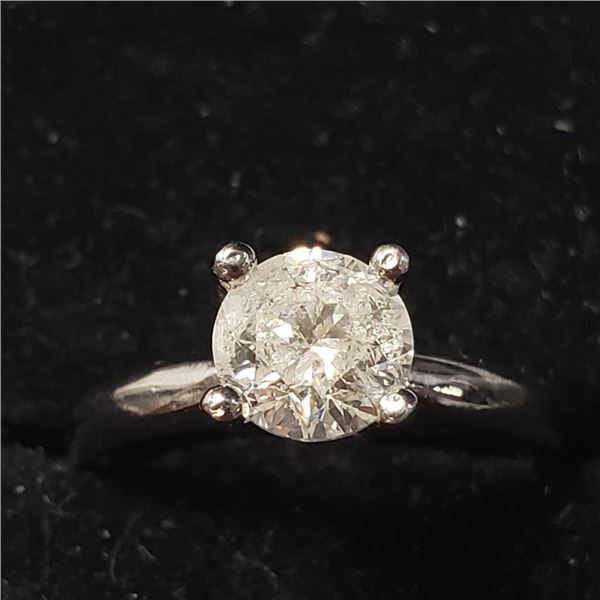 10K White Gold Diamond (0.85Ct,I2,F) Ring (~Size 5.75) $7480.00