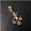 Image 2 : 14K Yellow Gold Diamond (0.2Ct,I1,Light Brown) Diamond (0.25Ct,I1-2,G-H) Pendant $1685