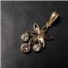 Image 3 : 14K Yellow Gold Diamond (0.2Ct,I1,Light Brown) Diamond (0.25Ct,I1-2,G-H) Pendant $1685