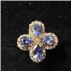 Image 1 : 10K Yellow Gold Tanzanite(1.25ct) Diamond(0.55ct) Ring (~Size 7) $3120.00