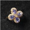 Image 4 : 10K Yellow Gold Tanzanite(1.25ct) Diamond(0.55ct) Ring (~Size 7) $3120.00