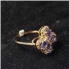 Image 7 : 10K Yellow Gold Tanzanite(1.25ct) Diamond(0.55ct) Ring (~Size 7) $3120.00