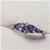 Image 3 : 10K Rose Gold Tanzanite(0.8ct) Diamond(0.06ct) Ring (~Size 6.5) $1990.00