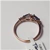 Image 4 : 10K Rose Gold Tanzanite(0.8ct) Diamond(0.06ct) Ring (~Size 6.5) $1990.00