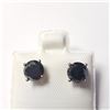 Image 1 : 14K White Gold Black Diamond(1.75ct) Earrings (~Size )(Ring is resizable for $40) (~length inches) (