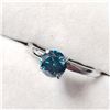 Image 5 : 10K White Gold Treated Blue Diamond (0.95Ct,I1) Ring (~Size 8.5) $7250