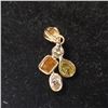Image 1 : 14K Yellow Gold Diamond (0.85Ct,Si2-I1,Yellow,Brown And Pink) Diamond(0.15ct) Pendant $3415