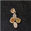 Image 2 : 14K Yellow Gold Diamond (0.85Ct,Si2-I1,Yellow,Brown And Pink) Diamond(0.15ct) Pendant $3415