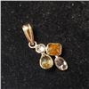 Image 3 : 14K Yellow Gold Diamond (0.85Ct,Si2-I1,Yellow,Brown And Pink) Diamond(0.15ct) Pendant $3415
