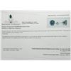 Image 3 : 10K White Gold Vivid Greenish Blue Moissanite(1.5ct) Earrings $1500
