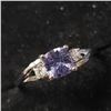 Image 2 : 10K White Gold Tanzanite(0.7ct) Ring (~Size 6) $1785