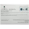 Image 3 : 10K White Gold Vivid Greenish Blue Moissanite(1.5ct) Earrings $1500