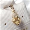 Image 2 : 14K Yellow Gold Citrine(0.45ct) Pendant (~Size )(Ring is resizable for $40) (~length inches), Made i