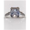 Image 3 : Princess cut .90 Carat Solitaire Vera Wang Styled Engagement ring size 7