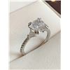 Image 4 : Princess cut .90 Carat Solitaire Vera Wang Styled Engagement ring size 7