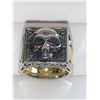 Image 1 : Gents Biker Skull Ring with secret hidden compartment size 10