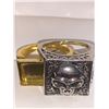 Image 2 : Gents Biker Skull Ring with secret hidden compartment size 10