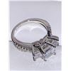Image 3 : Triple Stone princess cit solitaires TW 2.0 Carat Anniversary ring ladies size 7
