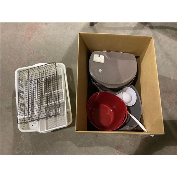 Box Lot Assorted Household Items