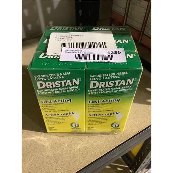 6X30ml Dristan Mentholated Nasal Spray