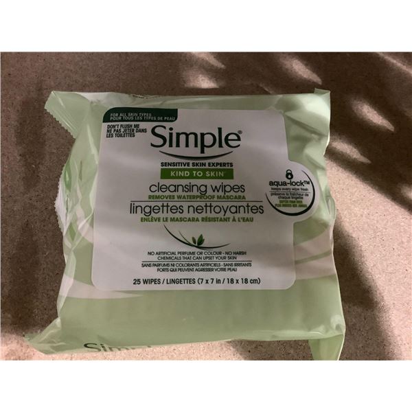 Simple Sensitive Skin Cleansing Wipes 6x25 wipes