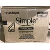 Image 3 : Simple Sensitive Skin Cleansing Wipes 6x25 wipes