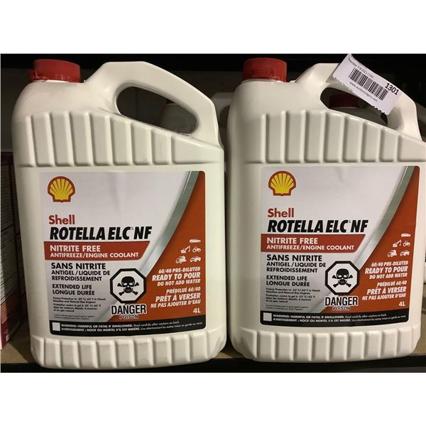 Shell Rotella ELC NF Nitrite Free Antifreeze/Coolant 2X4L