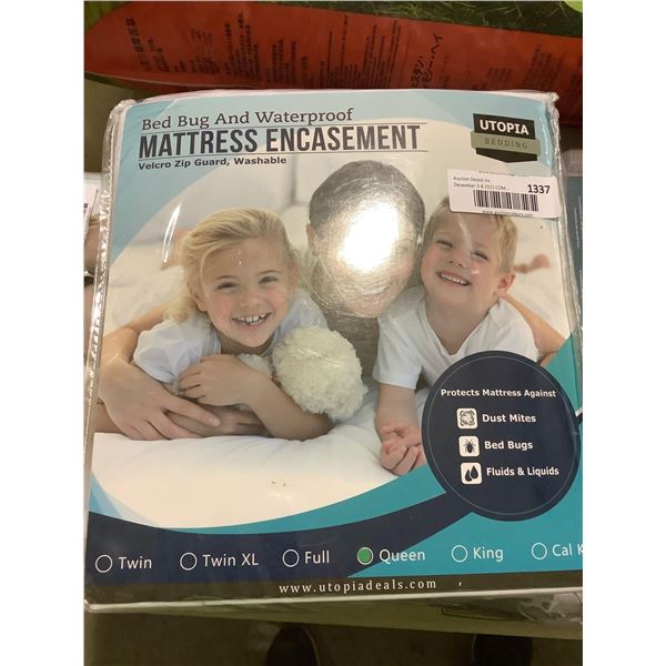 Utopia Bed Bug abd Watrproof Mattress Encasement Queen Size