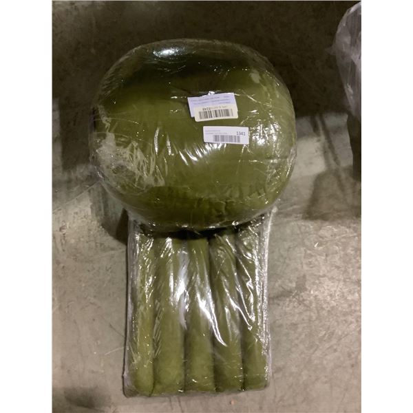 Olive Green Leewadee Meditation Cushion Set