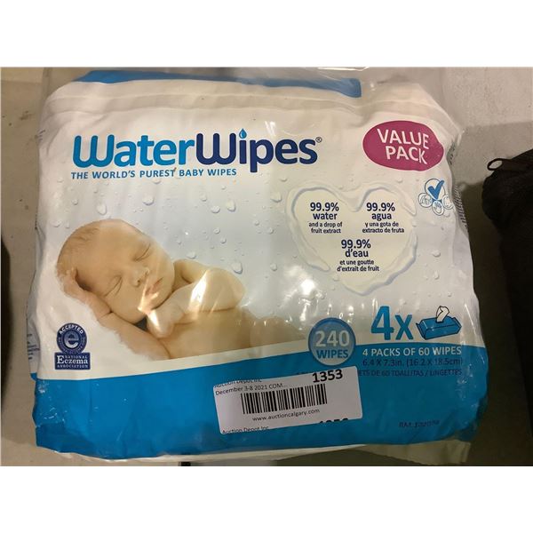 Water Wipes Value Pack 4X60 wipes
