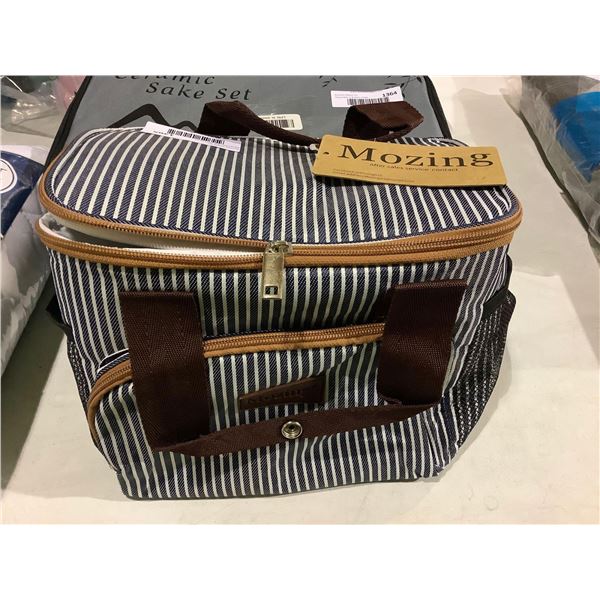 Mozing Multi Pocket Lunch Bag with shoulder Strap