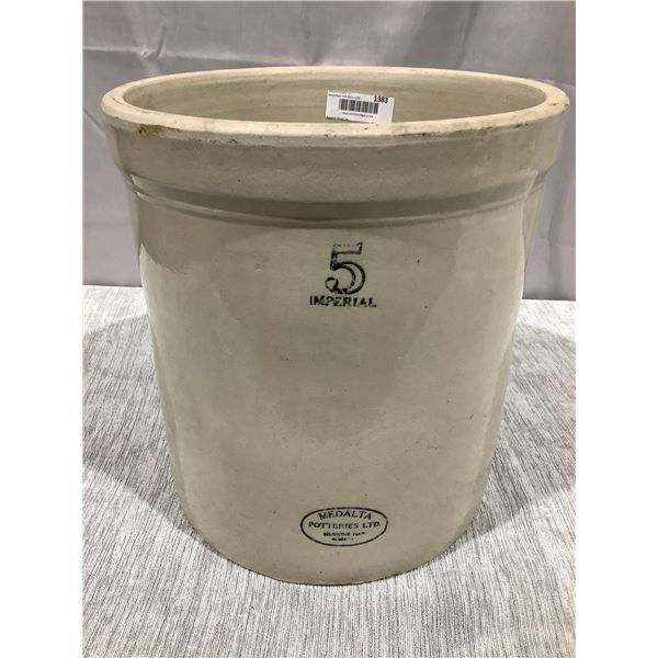 MedAlta Potteries Medicine Hat Alberta Size 5 Imperiasl Crock