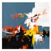 Image 1 : Thomas Leung, "Expanse III" Original Acrylic Painting on Canvas, Hand Signed with Letter of Authenti