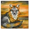 Image 1 : Martin Katon, "Grey Fox Puppy" Original Oil Painting on Canvas Hand Signed with Letter of Authentici