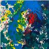Image 2 : Wyland, "Abstract 4" Hand Signed Original Painting on Board with Letter of Authenticity.
