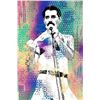 Image 1 : Shlomi J- Original one of a kind mixed media on canvas with glass glitter "Freddie"