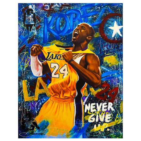 Nastya Rovenskaya- Mixed Media "Kobe Bryant"