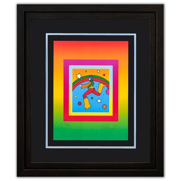 Peter Max- Original Lithograph "Cosmic Jumper on Blends"