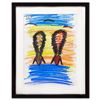 Image 1 : Menashe Kadishman- Pastel on Paper "Untitled"
