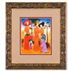 Image 1 : Moshe Leider, Framed Original Mixed Media Watercolor Painting, Hand Signed with Letter of Authentici