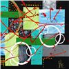 Image 2 : George Marlowe, "Asymmetrical" Hand Signed Original Acrylic Painting on Canvas with Letter of Authen