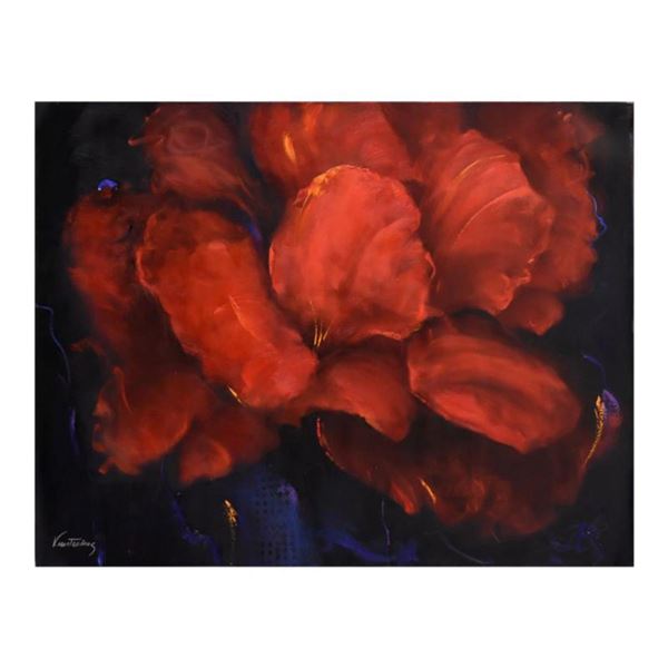 Victoria Montesinos, Original Oil Painting on Canvas (40" x 30"), Hand Signed with Letter of Authent
