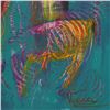Image 2 : Nadia Volna, "Thankful" Original Acrylic Painting on Canvas, Hand Signed with Letter of Authenticity
