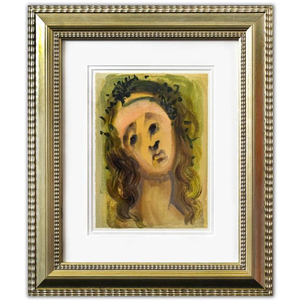 Salvador Dali- Original Color Woodcut on B.F.K. Rives Paper "Purgatory 10"
